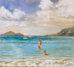 "boys Snorkeling" by Kimberly Alvis