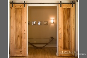 Eidolon's Slider 2 Overlay Door, handcrafted from 100-year-old heart pine.