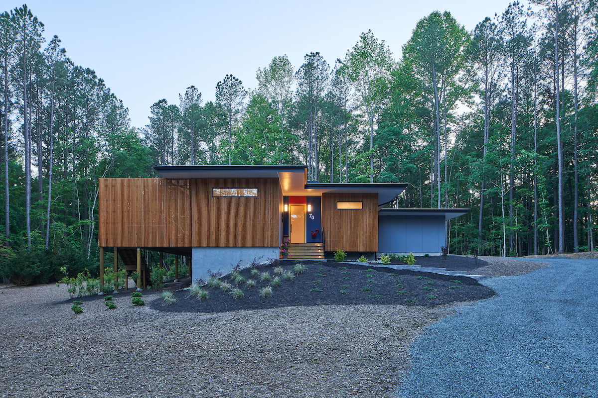 4.Front elevation, dusk